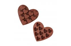 China Multi Shaped 128g 10 Cavities Silicone Chocolate Molds supplier