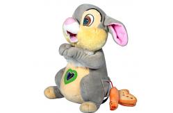 China Stuffed Animated Plush Christmas Toys Rabbit Style Big Teeth 30CM Height supplier