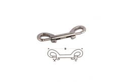 China Double Ended Bolt Snap Hook Fixed Zinc Alloy Die Casting supplier