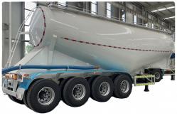 China CIMC Latest Design Of High-strength Three-axis Cement Bulk Powder Tank Trailer supplier