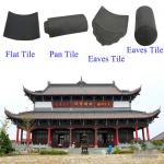 Chinese Temple Material grey shingle roof tiles unglazed for sale