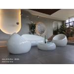 Custom Logo Resin Table Sets Garden Fiberglass Table Bench Furniture for sale