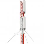 Gsm 30m Guyed Wire Tower Lattice Triangle Triangular for sale