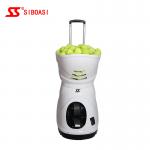 Portable Electric Tennis Ball Machine Vertical And Horizontal Elevation
