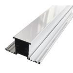 White Electrophoresis Aluminium Alloy Extrusion Silver Window Profiles Smooth Surface for sale