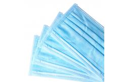 China Disposable Blue Earloop Face Mask Hospital Respirator Mask Antibacterial Dustproof supplier