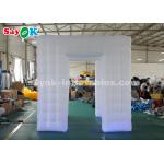 Inflatable Party Tent Three - Door Inflatable Photo Booth 2.5m Cube Portable LED Light for sale