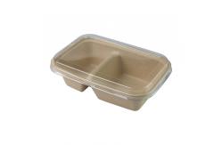 China Biodegradable Paper Pulp Lunch Container, Sugarcane Bagasse Food Container, Disposable Tableware supplier