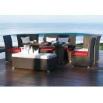 7pcs garden rattan furniture with high back for sale