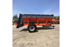 China Frozen Manure Spreader Double Vertical Auger Crusher Evenly Spread supplier