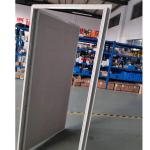 Customized Slimline Aluminium French Doors White Anti Theft