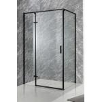 Stylish  Shower Enclosure With Black Aluminium And Clear Glass