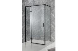 China Stylish  Shower Enclosure With Black Aluminium And Clear Glass supplier