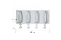 China Silicone DIY Popsicle Ice Cream Mold Maker Reusable Handmade Customized supplier