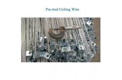 China 12 Gauge 6 feet Acoustical Pre Tied Ceiling Wire attached a 1-1/4 pin and 90° Clip supplier