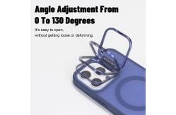 China Military Grade Shockproof Magsafe Cell Phone Case with Metal Camera Stand supplier