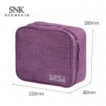 China Supplier Custom Square Cosmetic Toiletry Bag With Zipper Waterproof for sale
