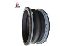China 4 6 Flanged Rubber Expansion Joint Double Sphere Rubber Joint Axial Movement Capability supplier