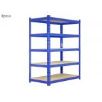 Black Grey Light Duty Warehouse Shelving , Industrial Warehouse Shelving for sale