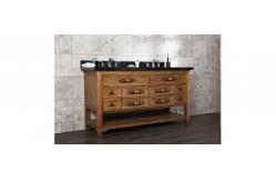 China Stylish Prefab Granite Countertops , Solid Surface Vanity Tops Rectangular Shape supplier