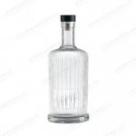 Custom Shape Round Spirit 100 Ml 200 Ml 375 Ml 500 Ml 750 Ml 1 Liter Gin Glass Bottle for sale