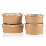 500ML 750 ML 26OZ MICROWAVABLE KRAFT SOUP BOWLS BIODEGRADABLE SALAD BOWLS FOR TAKE AWAY FOOD CONTAINER for sale