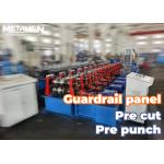 Highway Guardrail W Panels Metal Roll Forming Equipment With Hydraulic Punching And Magnetic Stacking for sale