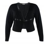 Women Open Placket Ladies Short Formal Jackets With PU Strap For Decoration for sale