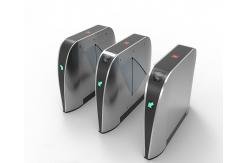 China Acrylic 15mm Panel Automatic Flap Barrier System 0.2 Sec Open / Close Speed supplier