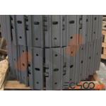 High Pressure Resistant Mini Excavator Tracks With 300mm Black Track Shoe for sale
