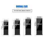 43Inch Floor Standing LCD Advertising Display Vertical Digital Signage Totem