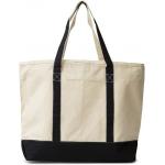 Extra Large Canvas Zippered Tote Bag Zip Top 100% Organic Cotton 22 Inches for sale