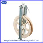 Single Nylon Sheave ACSR Overhead Line Conductor Stringing Blocks for sale