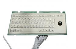 China Dust Proof Panel Mount Keyboard Flat Keys Trackball For Machines supplier