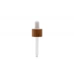 Bamboo Essential Oil Dropper With White Silicone Teat For Essential Oil Bottle for sale