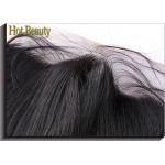 Midium Brown Straight Virgin Human Hair Lace Closure With No Fiber / Synthetic