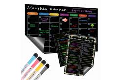 China Removable Weekly Monthly Whiteboard Magnetic Calendar Planner Set Reusable A5 A3 supplier