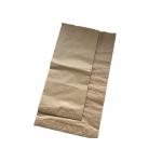 Wheat Flour Coconut Packaging Pinch Bottom Paper Bags Recycled With Logo Print
