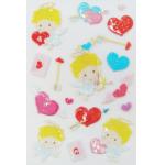 Interesting Valentine Kawaii 3d Stickers , Love Heart Stickers For Promotional for sale