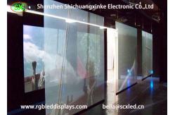 China TL6.25mm transparent glass led display building advertising 70% high transparent rate supplier