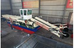 China Paddle Wheel Weed Collecting Boat For River Cleaning supplier