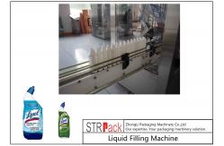 China 100ml - 1L Automatic Liquid Bottle Filling Machine ,  / Bleach / Acid Filling Machine supplier