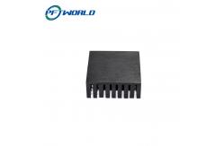 China Precision CNC Machined Aluminum Radiator Parts Black supplier