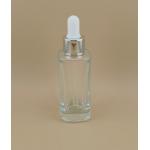 Delicate Design Clear Smooth Small Round Corner Dropper Bottle for Essence for sale