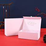 Matt Laminated Rigid Foldable Magnetic Cardboard Gift Boxes For Wedding Gowns Customized for sale