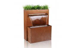 China Welding Uniquely Designed Corten Fountain For Garden Decoration supplier