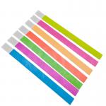 Waterproof and Adjustable Size Tyvek Paper Bracelets for Event Festival Custom Logo Printing for sale