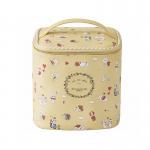 Barrel Shape Professional Travel Cartoon Printed PU Leather Cosmetic Bag for sale