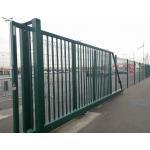 Garden Application 6ft Fence Sliding Door Mesh Iron Green Powder Coat for sale