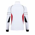 Long Sleeve Custom Fishing Jerseys Stand Collar Zipper Front Dry Fit Polyester Material